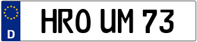 Trailer License Plate